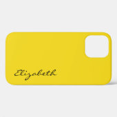 Coques Case-Mate iPhone Arrière - plan jaune clair (Verso (horizontal))