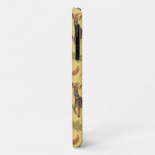 Coques Case-Mate iPhone Arrière - plan jaune motif sans soudure (Dos/Gauche)