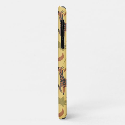 Coques Case-Mate iPhone Arrière - plan jaune motif sans soudure (Dos/Gauche)