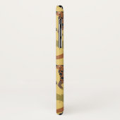 Coques Case-Mate iPhone Arrière - plan jaune motif sans soudure (Dos/Gauche)