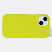 Coques Case-Mate iPhone Arrière-plan jaune plat – Texture de rentrée scola (Verso (horizontal))