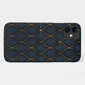 Coques Case-Mate iPhone arrière-plan luxueux - formes dorées (Dos (Horizontal))