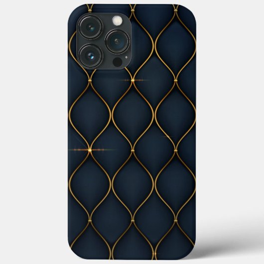 Coques Case-Mate iPhone arrière - plan luxueux -formes dorées Coque-Mate i (Verso)