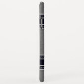 Coques Case-Mate iPhone Arrière - plan métallique géométrique gris clair (Dos/Droite)