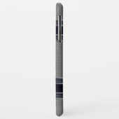 Coques Case-Mate iPhone Arrière - plan métallique géométrique gris clair (Dos/Gauche)