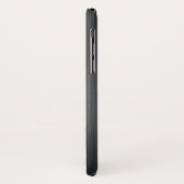 Coques Case-Mate iPhone Arrière - plan métallique gris foncé simple (Dos/Gauche)