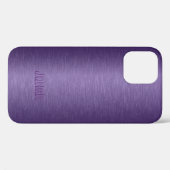 Coques Case-Mate iPhone Arrière - plan Métallique Purple (Verso (horizontal))