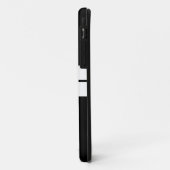 Coques Case-Mate iPhone Arrière - plan moderne Gras Twin White Stripes noi (Dos/Gauche)