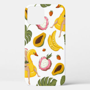 Case-Mate iPhone Case Arrière - plan motif sans soudure en été avec fru