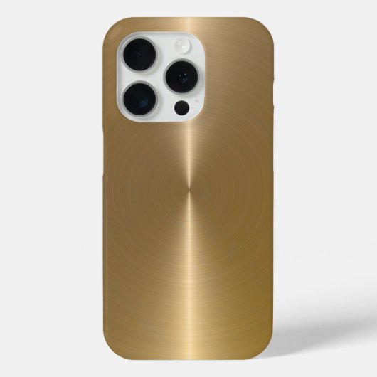 Coques Case-Mate iPhone Arrière - plan or Faux métal brillant simple (Verso)