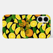 Coques Case-Mate iPhone Arrière - plan orange (Verso (horizontal))