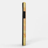 Coques Case-Mate iPhone Arrière - plan orange d'aquarelle (Dos/Droite)