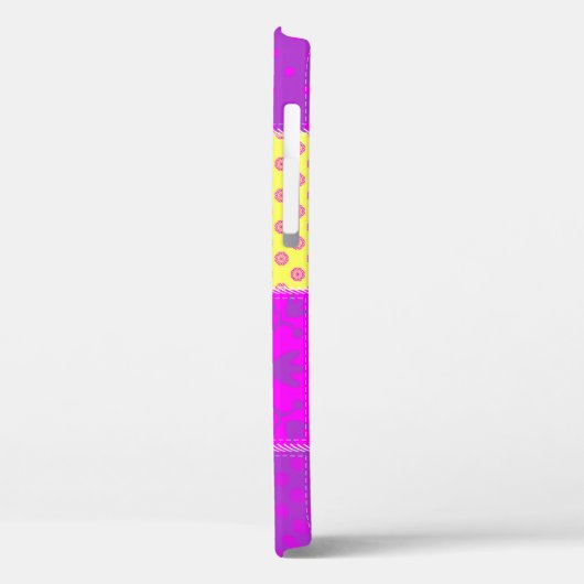 Coques Case-Mate iPhone arrière - plan patchwork avec différents art motif (Verso / Gauche)