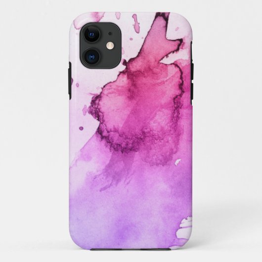 Coques Case-Mate iPhone Arrière - plan peint à la main 5 d'aquarelle (Dos)