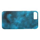 Coques Case-Mate iPhone Arrière - plan polygonal abstrait bleu (Dos (Horizontal))