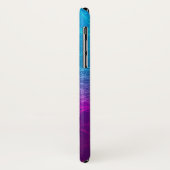 Coques Case-Mate iPhone Arrière - plan polygonal moderne violet et bleu (Dos/Gauche)