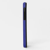 Coques Case-Mate iPhone arrière - plan rayé bleu et blanc (Dos/Gauche)