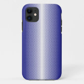 Coques Case-Mate iPhone arrière - plan rayé bleu et blanc (Dos)