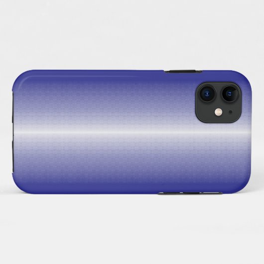 Coques Case-Mate iPhone arrière - plan rayé bleu et blanc (Dos (Horizontal))