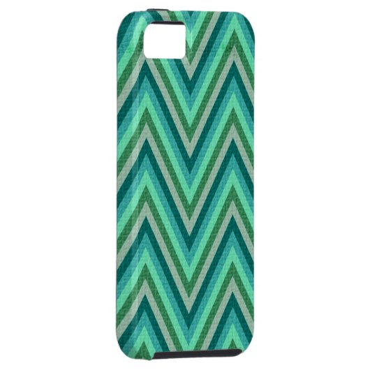Coques Case-Mate iPhone Arrière - plan rayé de zigzag (Dos/Droit)