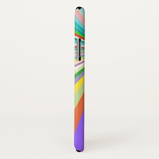 Coques Case-Mate iPhone Arrière - plan rayé frais (Dos/Droite)