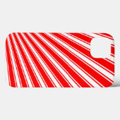 Coques Case-Mate iPhone Arrière - plan rétro Red Funky Sun Rays (Verso (horizontal))