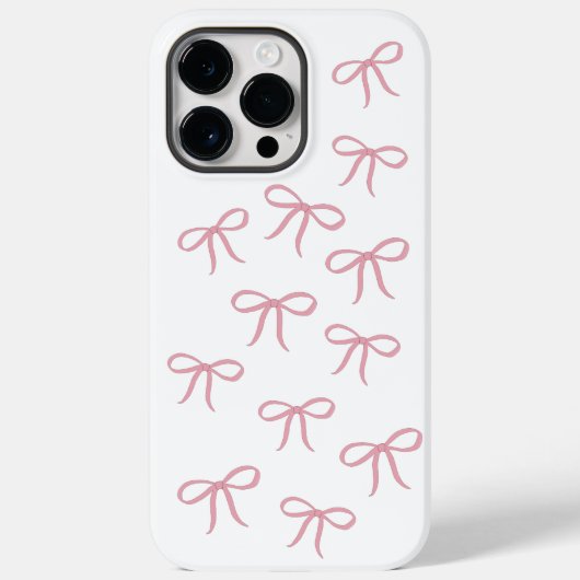 Coques Case-Mate iPhone Arrière - plan rose Bow (Verso)