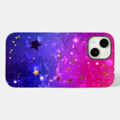 Coques Case-Mate iPhone Arrière - plan rose brillant (Verso (horizontal))