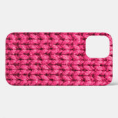 Coques Case-Mate iPhone Arrière - plan rose brun. Texture de fils. Kn vert (Verso (horizontal))