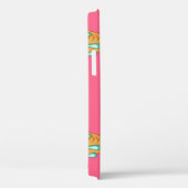 Coques Case-Mate iPhone Arrière - plan rose crème glacée bleue (Verso / Droite)
