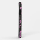 Coques Case-Mate iPhone Arrière - plan rose floral (Dos/Droite)