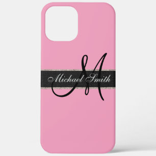 Case-Mate iPhone Case Arrière - plan rose Monogram Amaranth