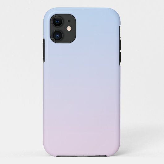 Coques Case-Mate iPhone Arrière - plan rose pâle et bleu dégradé (Dos)