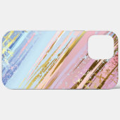 Coques Case-Mate iPhone Arrière - plan rose texturé (Verso (horizontal))