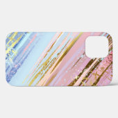 Coques Case-Mate iPhone Arrière - plan rose texturé (Verso (horizontal))