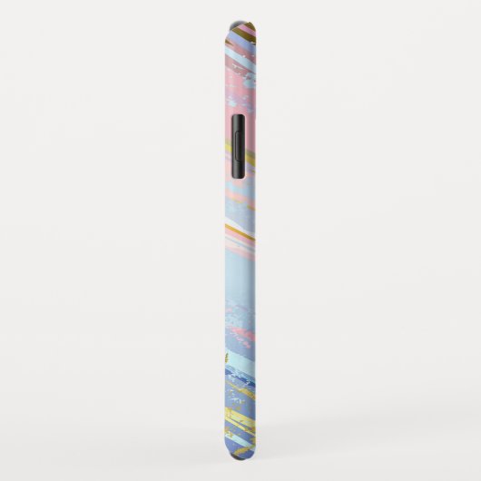 Coques Case-Mate iPhone Arrière - plan rose texturé (Dos/Droite)