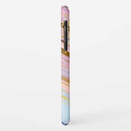 Coques Case-Mate iPhone Arrière - plan rose texturé (Dos/Gauche)