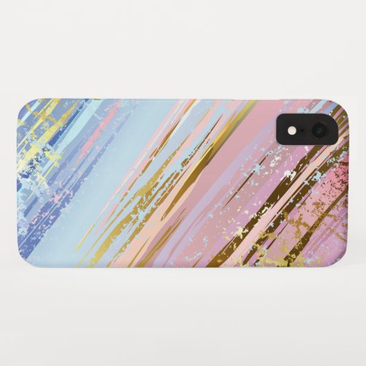 Coques Case-Mate iPhone Arrière - plan rose texturé (Dos (Horizontal))