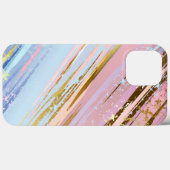 Coques Case-Mate iPhone Arrière - plan rose texturé (Verso (horizontal))