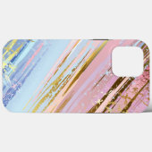 Coques Case-Mate iPhone Arrière - plan rose texturé (Verso (horizontal))