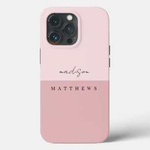 Case-Mate iPhone Case Arrière - plan rose vif élégant Script