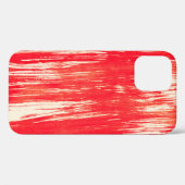 Coques Case-Mate iPhone arrière - plan rouge Abstrait de l'aquarelle (Verso (horizontal))