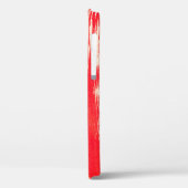 Coques Case-Mate iPhone arrière - plan rouge Abstrait de l'aquarelle (Verso / Gauche)