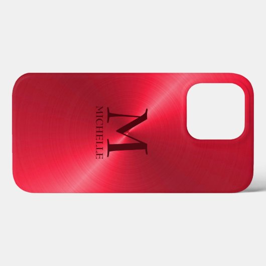 Coques Case-Mate iPhone Arrière - plan rouge monochromatique (Verso (horizontal))