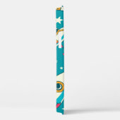 Coques Case-Mate iPhone Arrière - plan sans couture avec astronautes de do (Verso / Droite)