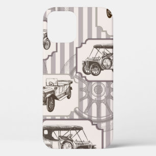 Case-Mate iPhone Case arrière - plan sans soudure vintage avec voiture r