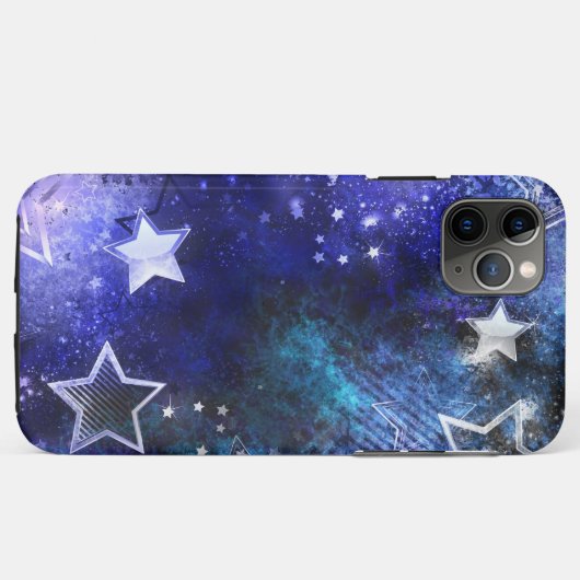 Coques Case-Mate iPhone Arrière - plan spatial avec étoiles (Dos (Horizontal))