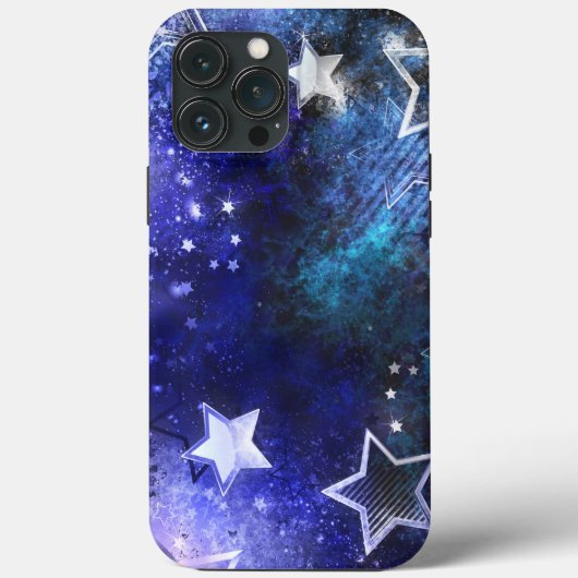 Coques Case-Mate iPhone Arrière - plan spatial avec étoiles (Verso)