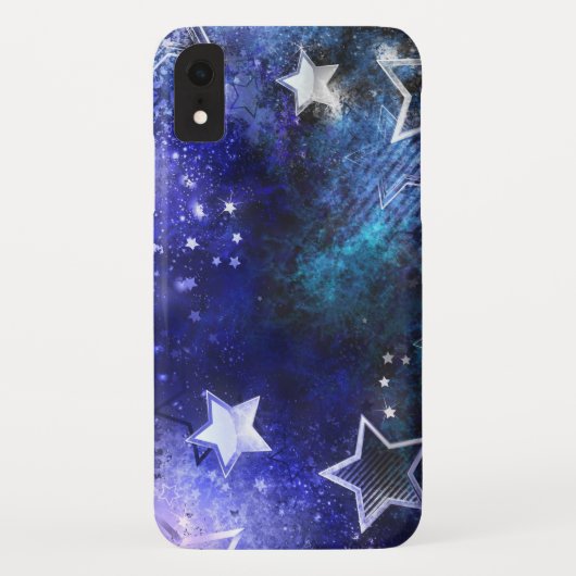 Coques Case-Mate iPhone Arrière - plan spatial avec étoiles (Dos)