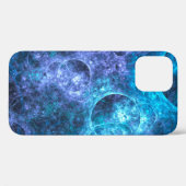 Coques Case-Mate iPhone Arrière - plan texture bulle bleue (Verso (horizontal))